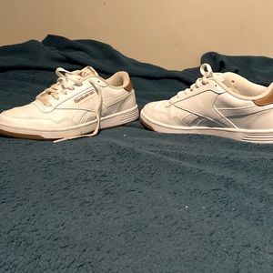 Reebok White and Brown Sneakers